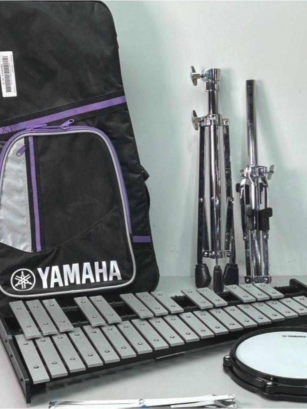 Yamaha Percussion Set in Black and Purple